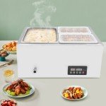 3-Pan Stainless Steel Electric Food Warmer