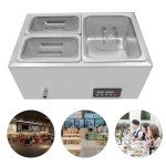 3-Pan Stainless Steel Electric Food Warmer