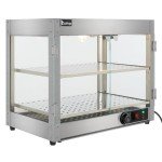 800W Electric 2-Tier Food Warmer Display Case