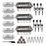 36-Piece Disposable Chafing Dish Buffet Set