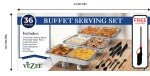 36-Piece Disposable Chafing Dish Buffet Set