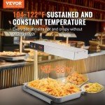 VEVOR Electric French Fry Warming Light Station