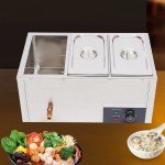 850W Electric 3-Pan Buffet Steam Table