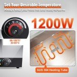 24Qt Electric Buffet Food Warmer - 1200W
