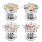 4-Pack Stainless Steel Chafing Dishes for Catering