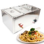 850W Electric 3-Pan Buffet Steam Table