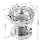 4-Pack Stainless Steel Chafing Dishes for Catering