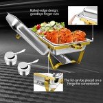8QT Stainless Steel Chafers - 8 Pack Set
