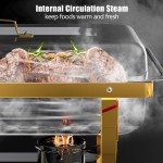 8QT Stainless Steel Chafers - 8 Pack Set