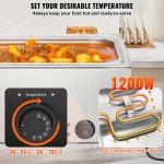 Electric Countertop Food Warmer 24Qt 1200W
