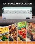 6-Pan Electric Buffet Food Warmer Steam Table