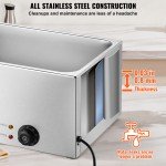 Electric Countertop Food Warmer 24Qt 1200W