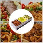 Electric Buffet Food Warmer with 3 Stainless Trays