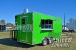 2025 8.5'x16' Food Vending Trailer with V Nose