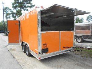 8.5x16 Enclosed Food Vending BBQ Trailer