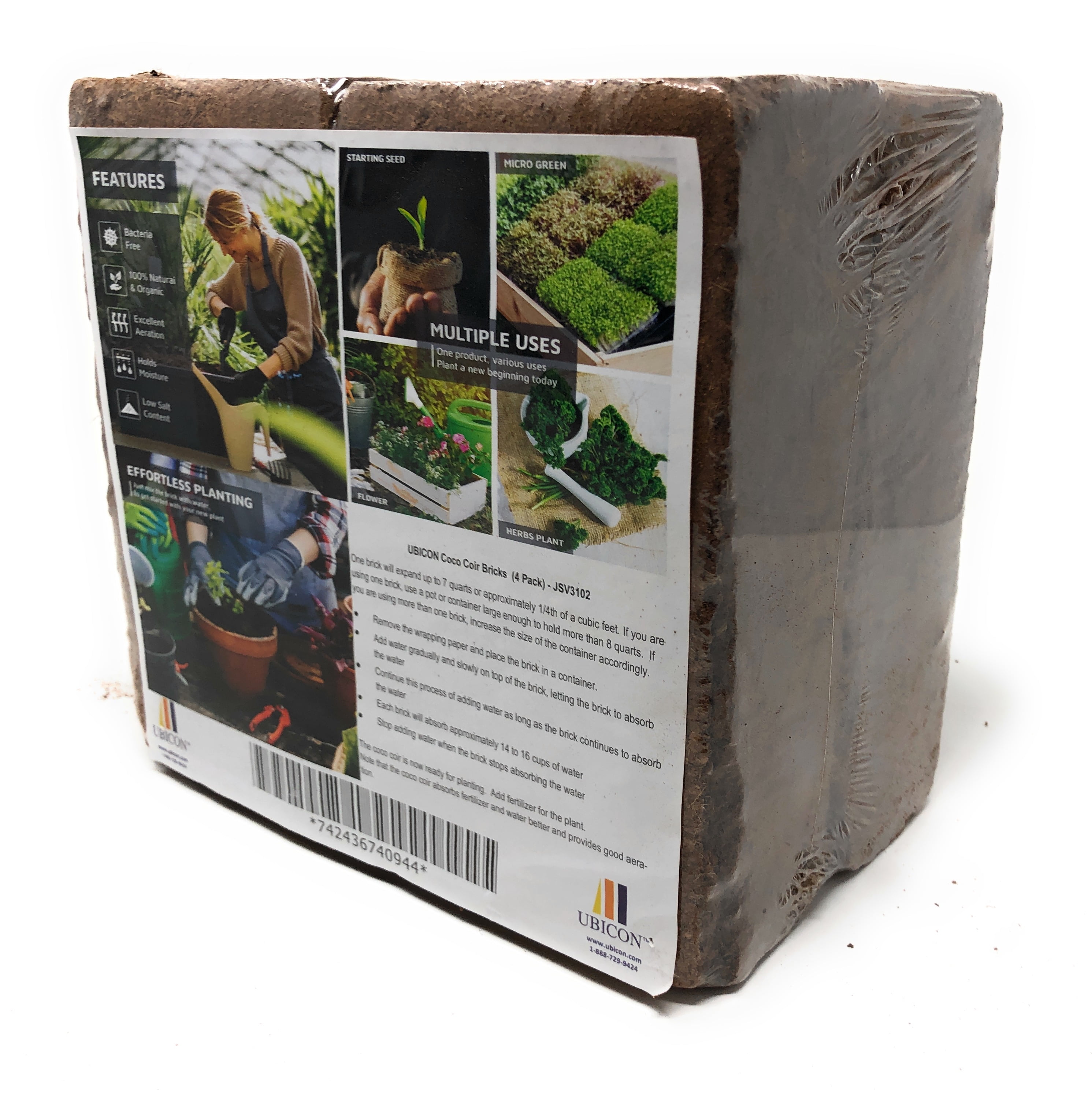 Eco-Friendly Coco Coir Bricks for Hydroponics