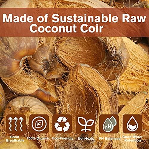 ZeeDix Organic Compressed Coconut Coir Bricks - 8 Pack