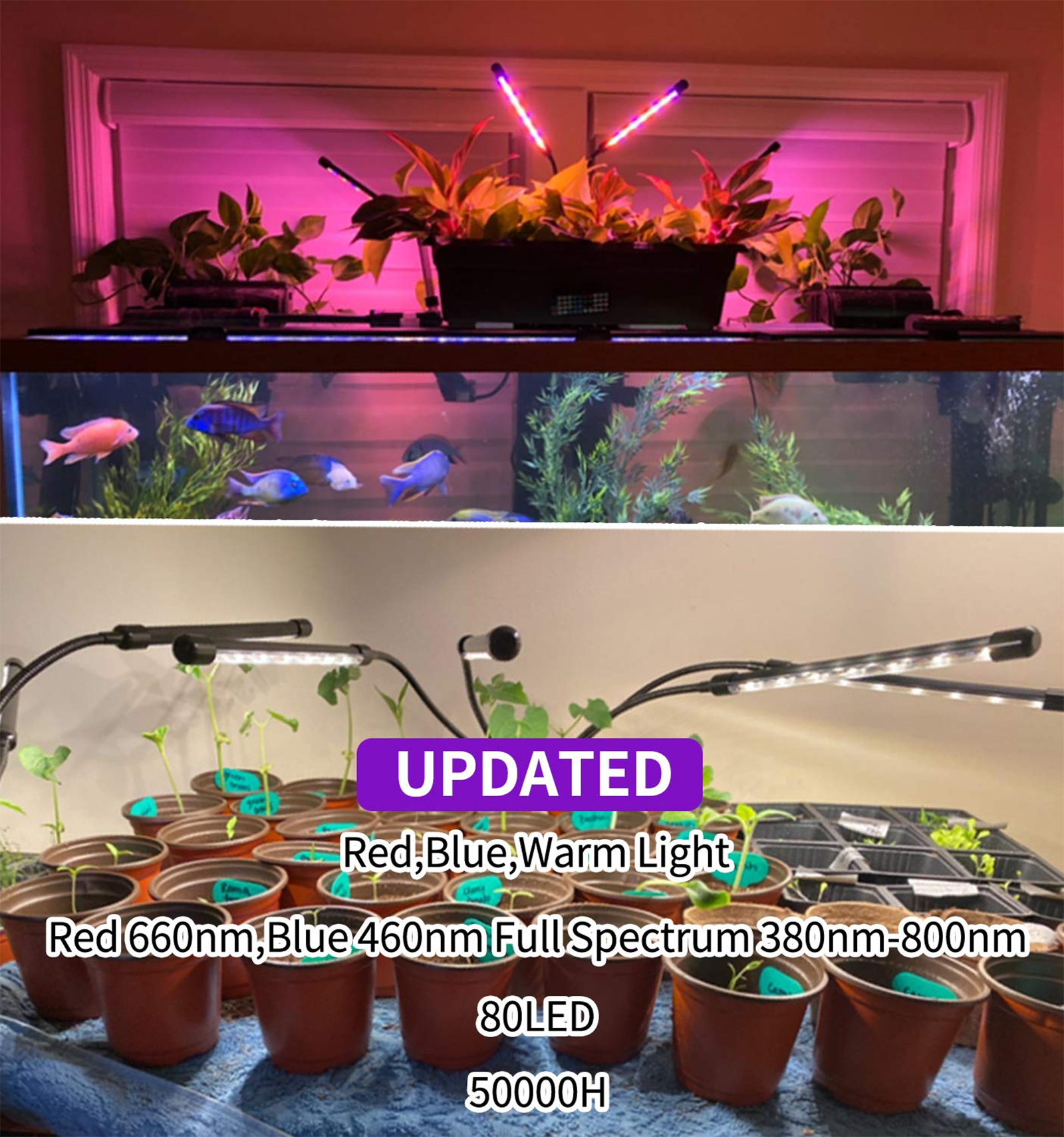 4 Head LED Indoor Plant Grow Light