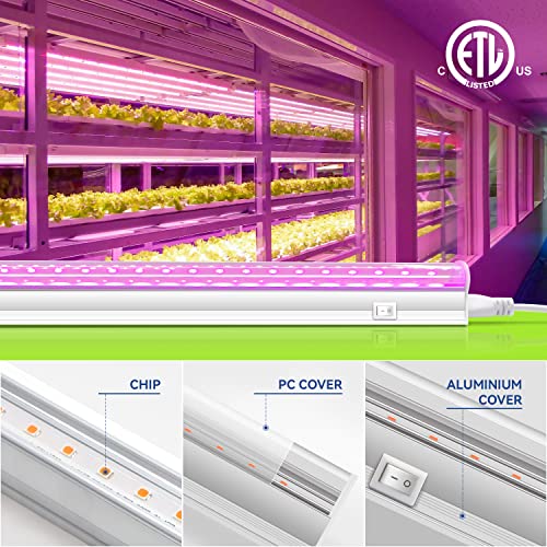 Monios-L 4ft T5 LED Grow Lights - 2-Pack