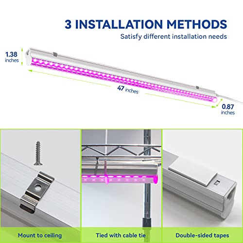Monios-L 4ft T5 LED Grow Lights - 2-Pack