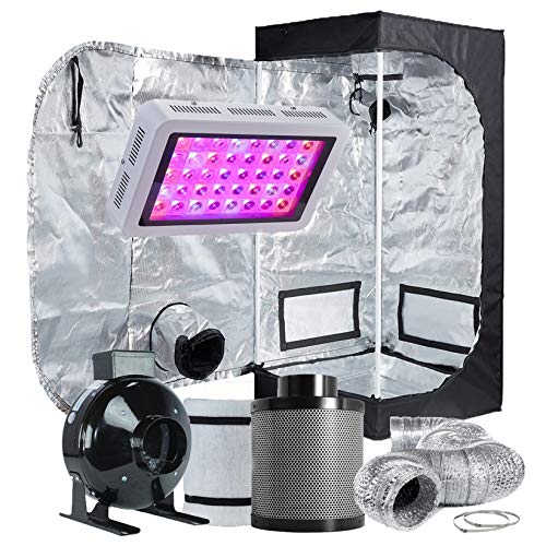 Complete Hydroponic Grow Tent Kit with LED Light