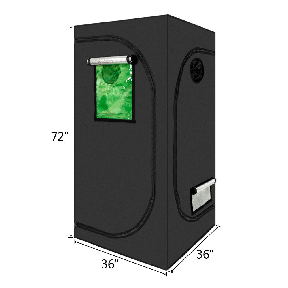 Small indoor hydroponic grow tent - 36"x36"x72