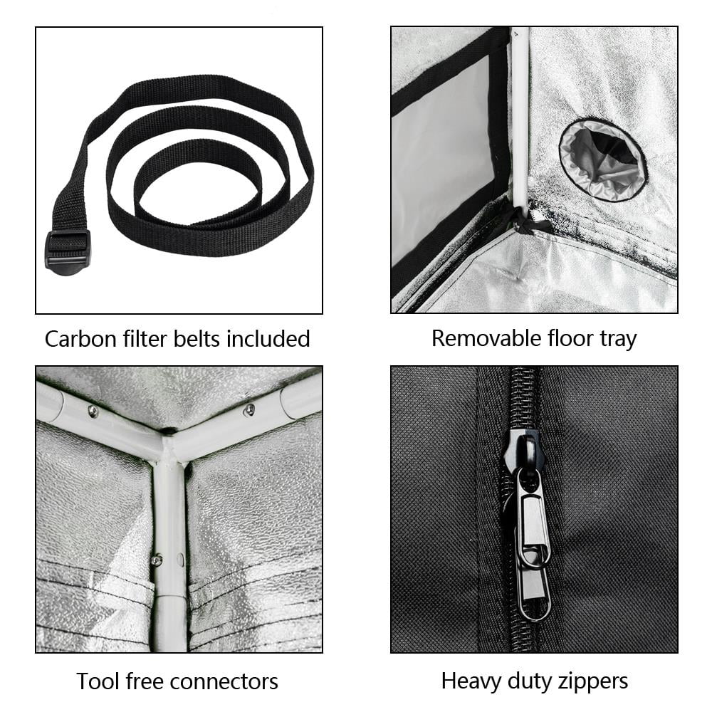 Small indoor hydroponic grow tent - 36"x36"x72