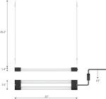 BoostGro Full Spectrum LED Grow Light 2FT