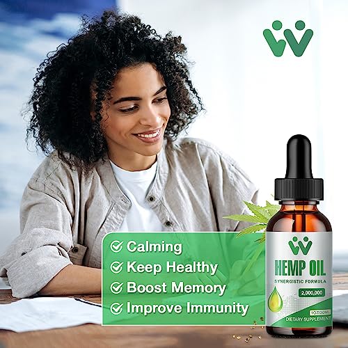 Organic Hemp Oil Drops - High Potency USA Grown