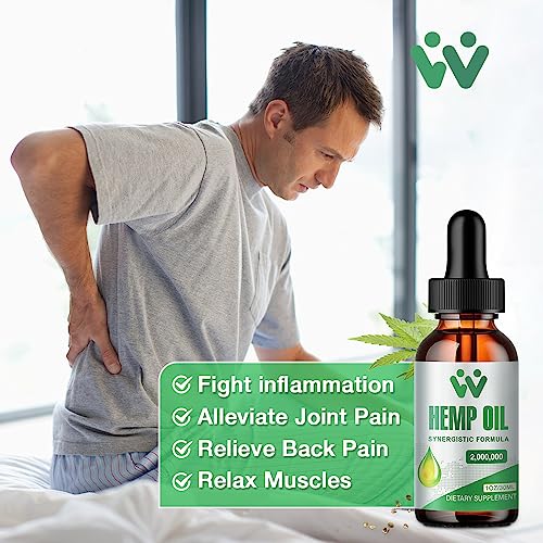 Organic Hemp Oil Drops - High Potency USA Grown