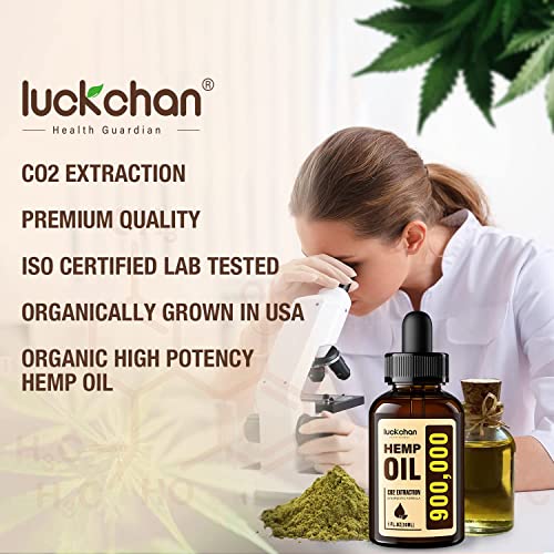 LUCKCHAN Hemp Oil Tincture Drops - 4-Pack
