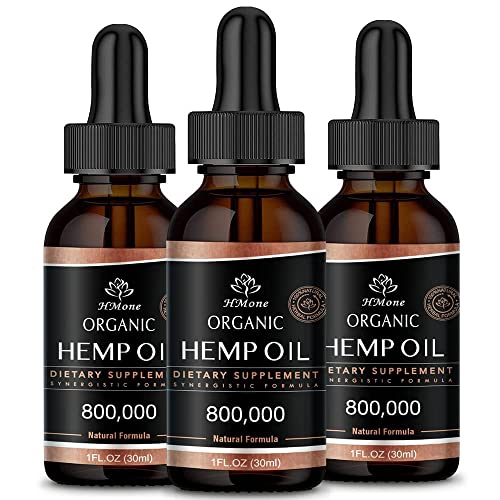 Maximum Strength Hemp Oil - Organic, Vegan, USA-Grown
