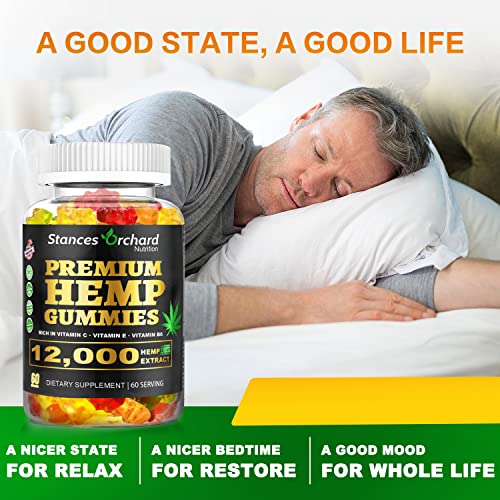 Extra Strength Hemp Gummies for Sleep - Low Sugar