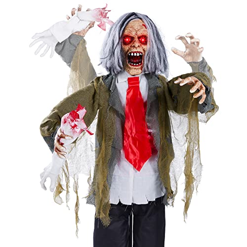 Rotten Ronnie Scary Animatronic Zombie Halloween Prop