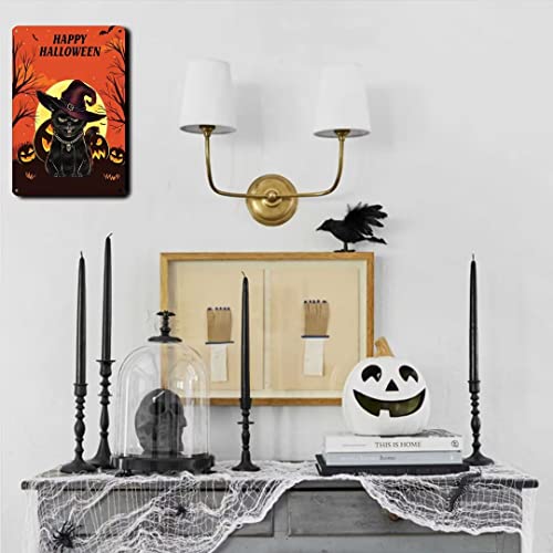 Gothic Halloween Vintage Metal Poster