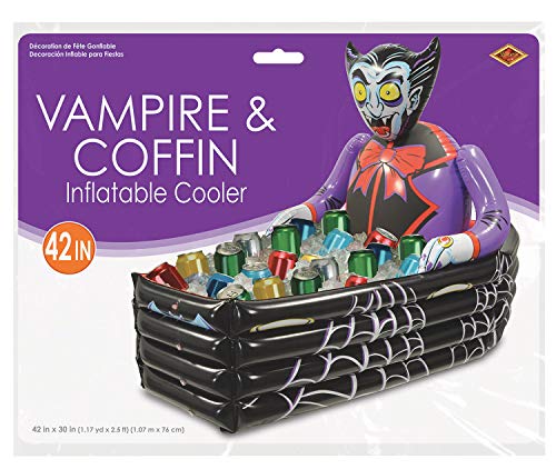 Inflatable Vampire and Coffin Cooler – 3.5 Feet