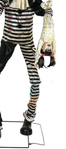 7' Evil Scary Animated Clown Prop