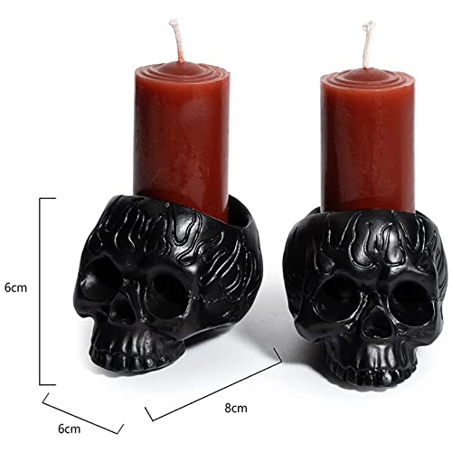 Bleeding Skull Candles - Spooky Decor Gift Set