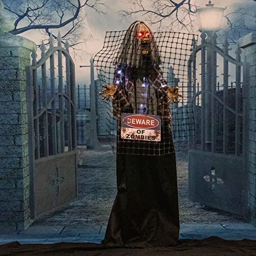 Electrified Barry the Animated Zombie Decoration