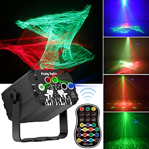 RGB Sound-Activated DJ Party Laser Lights