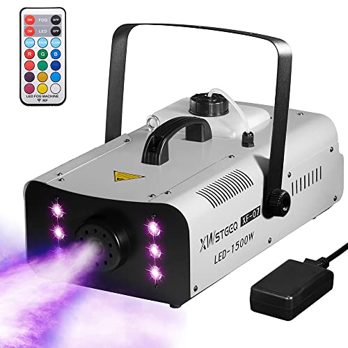 1500W Fog Machine with LED Lights & Remote