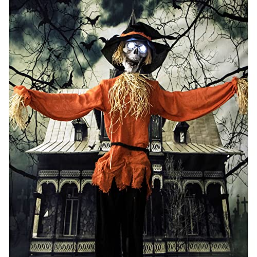 Animated Skeleton Scarecrow for Indoor/Outdoor Halloween Decor