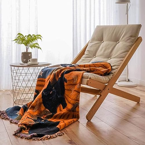Vintage Halloween Cotton Sofa Blanket