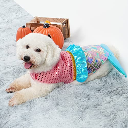 Mermaid Dog Costume for Halloween Party - M