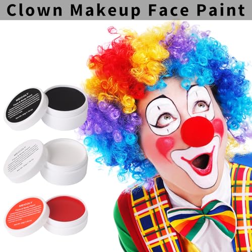 MEICOLY Pro Clown Makeup Kit for Halloween