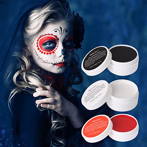 MEICOLY Pro Clown Makeup Kit for Halloween