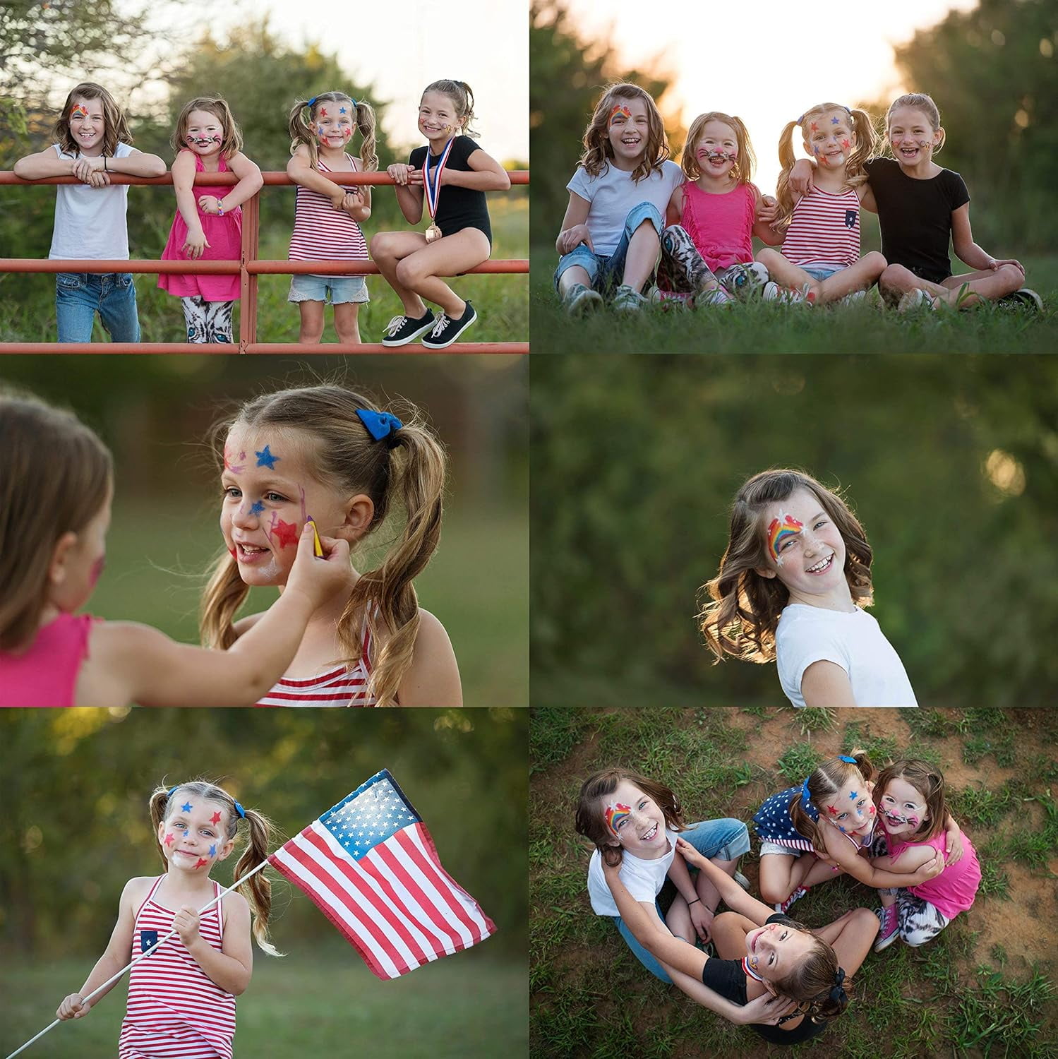 12-Piece Halloween Face Paint Kit for All Ages