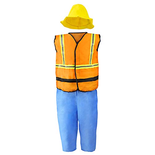 11-pc Dress Up Set for Kids - Pirate, Chef, Construction Worker, Policeman