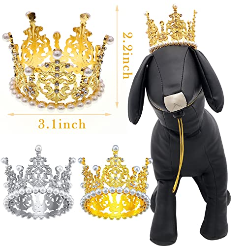 Small Dog Crown Headband for Costume Parties