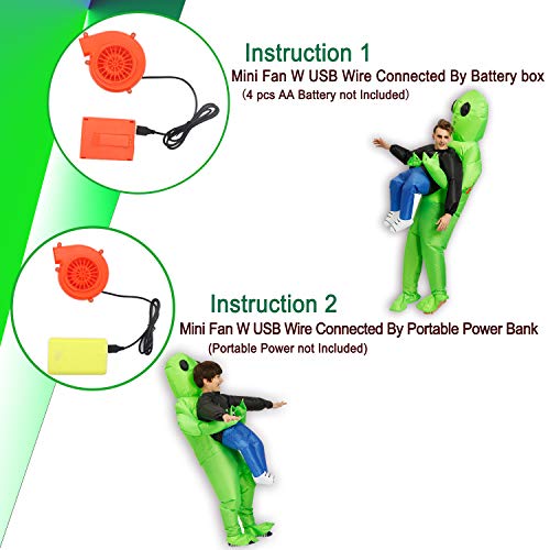 Kid's Blow Up Alien Halloween Costume
